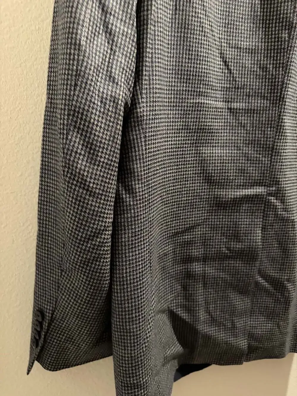 John W. Nordstrom Lanificio di Pray Wool and Silk Houndstooth Blazer